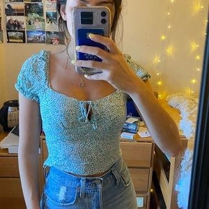 GIRLY FLORAL HELLO MOLLY TOP